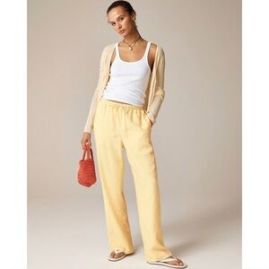 J.Crew New Soleil pant in linen Yellow
